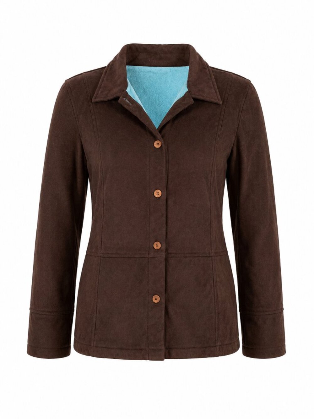 Faux Suede Jacket with Fleece Lining Caribbean Joe Size XL